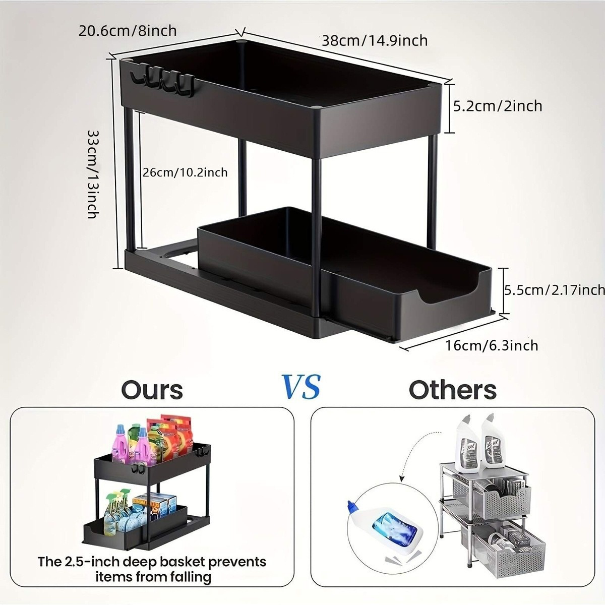 QuietSpaces Sliding Cabinet Storage Rack StorePilot .