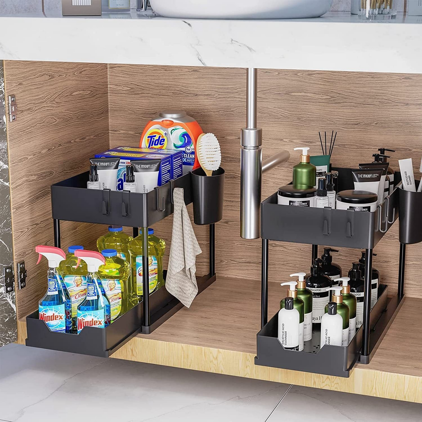 QuietSpaces Sliding Cabinet Storage Rack StorePilot .