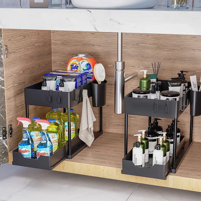 QuietSpaces Sliding Cabinet Storage Rack StorePilot .