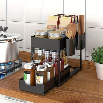 QuietSpaces Sliding Cabinet Storage Rack StorePilot .
