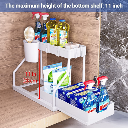 QuietSpaces Sliding Cabinet Storage Rack StorePilot .